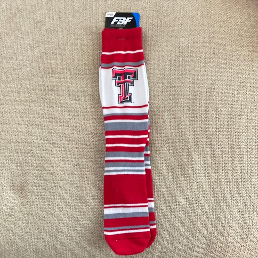 FBF Originals Texas Tech Raiders Mas Stripe Dress Sock OSFM